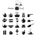 Set of icons `Master Chef` Royalty Free Stock Photo